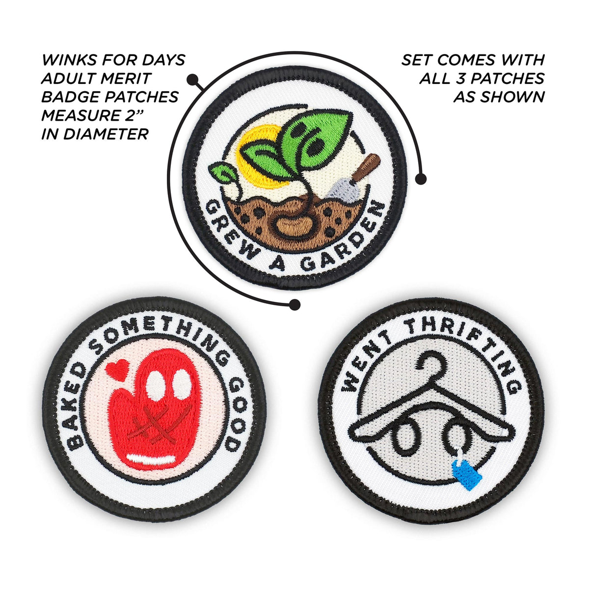 achievements patch measurements set 5