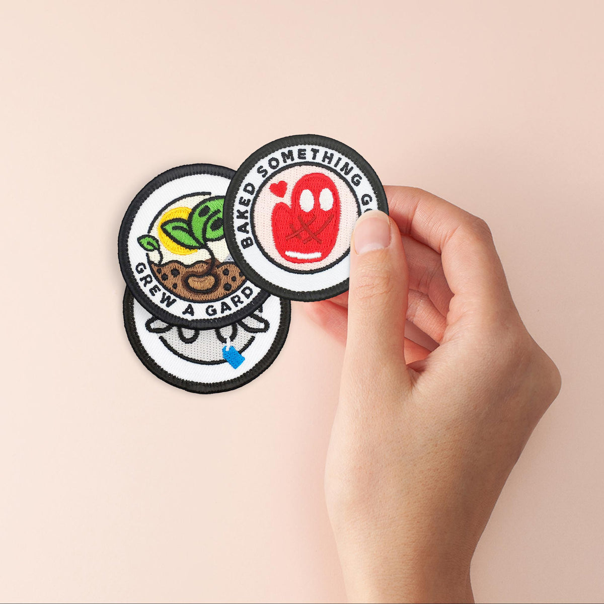 Baked Something Good adulting merit badge patch set of 3