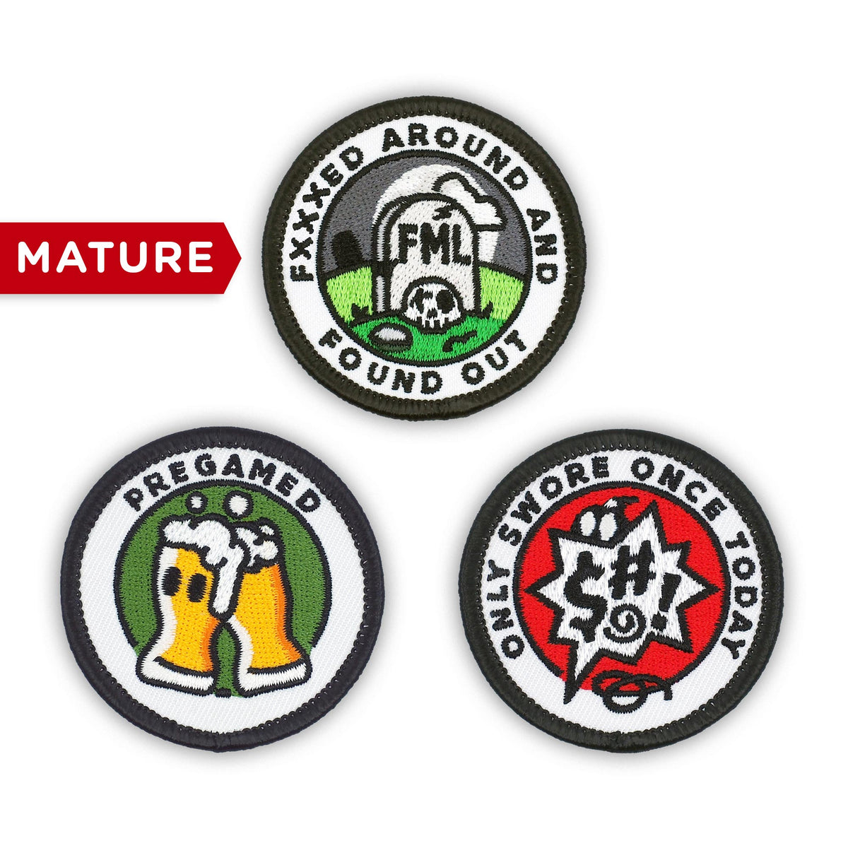 funny adulting merit badge set 2 mature banner