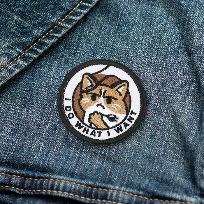 Adulting Merit Badge Embroidered Iron-On Patch (I Do What I Want)