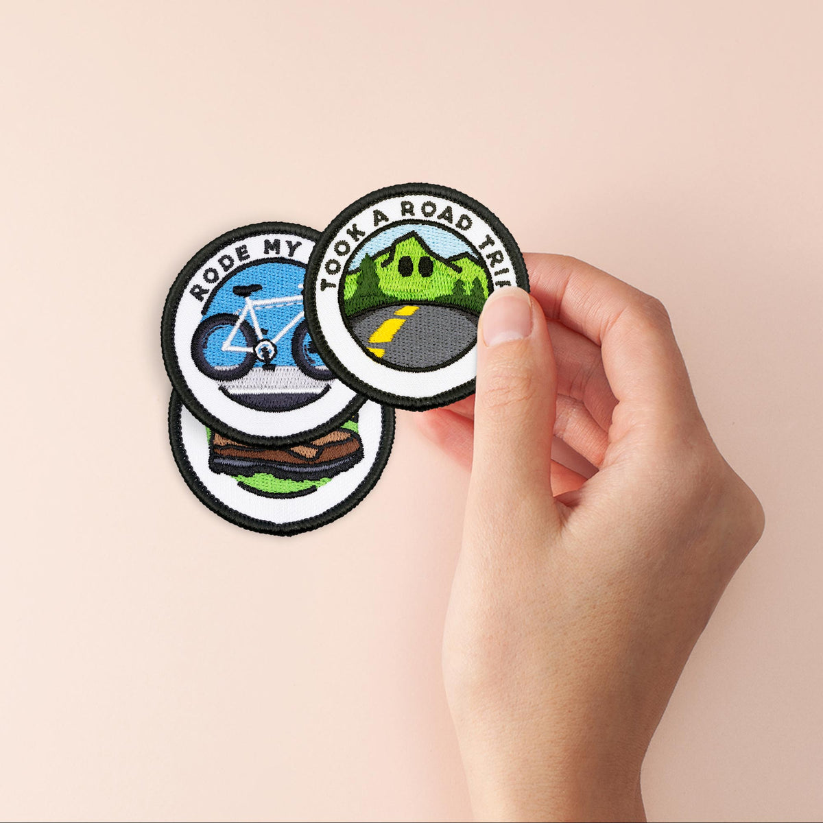 Took A Road Trip adulting merit badge patch set of 3