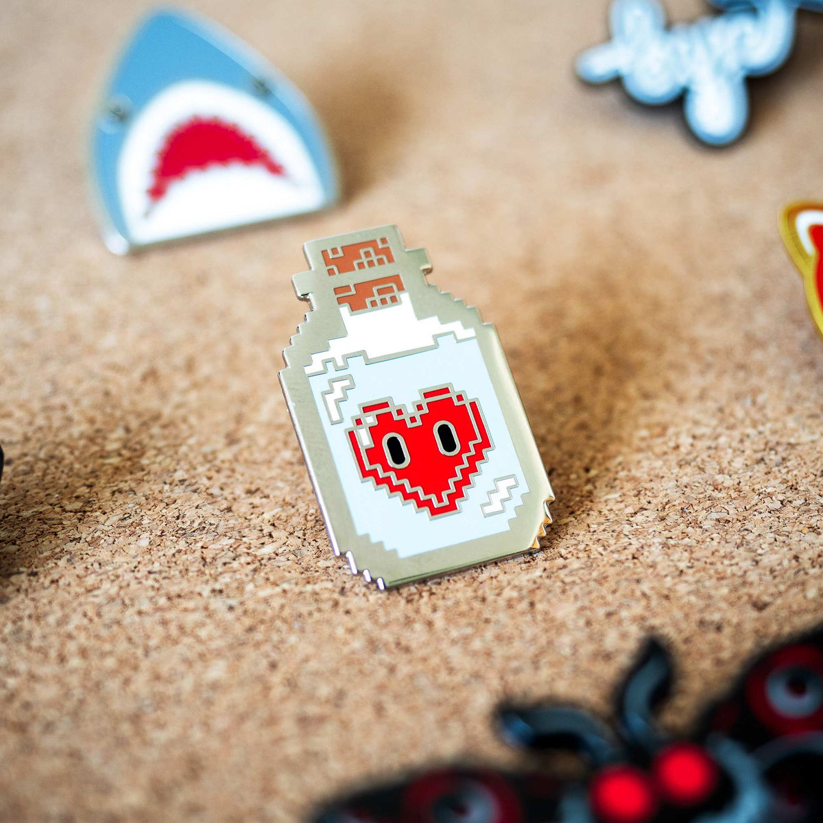 8-Bit Love Potion hard enamel pin