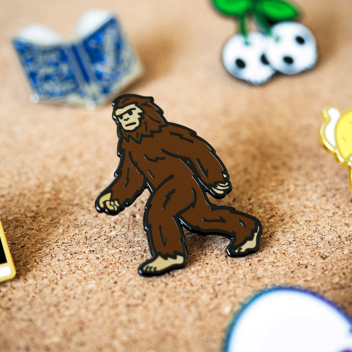 Bigfoot Sasquatch hard enamel pin