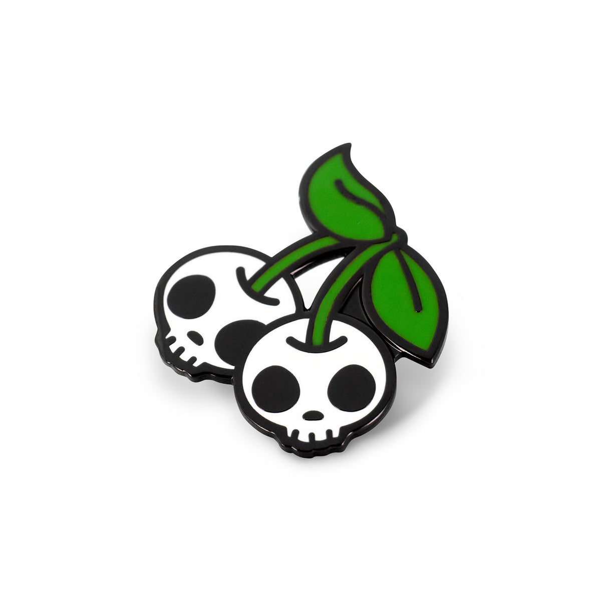 Cherry Skulls Hard Enamel Lapel Pin