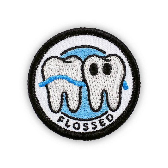 Flossed adulting merit badge patch for adults