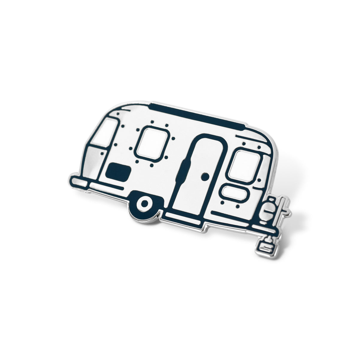 Happy Camper Travel Trailer Hard Enamel Lapel Pin