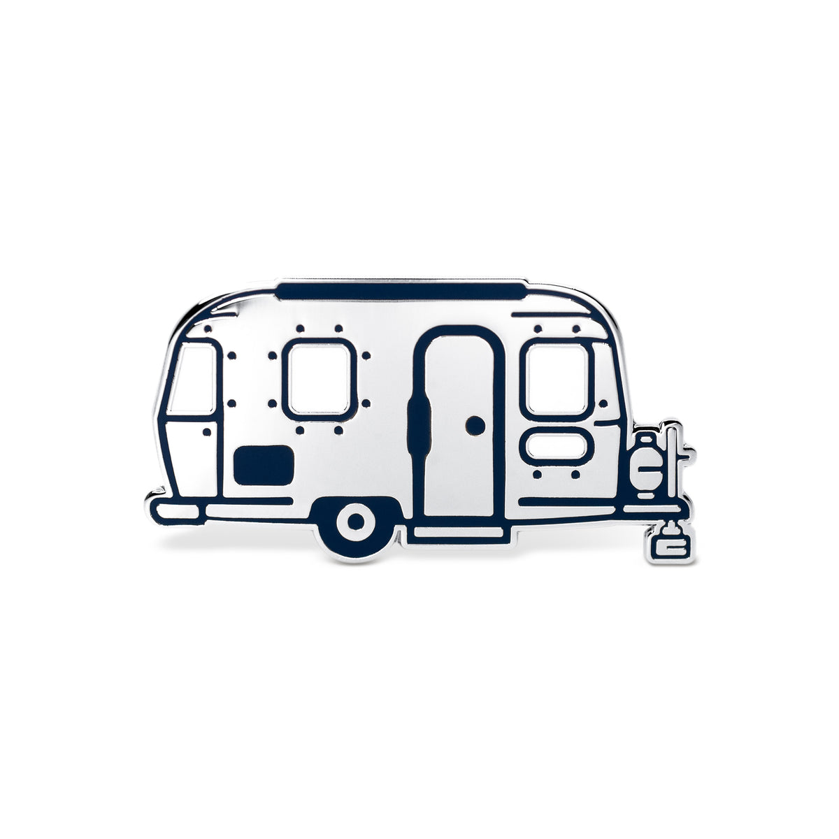 Happy Camper Travel Trailer Hard Enamel Lapel Pin