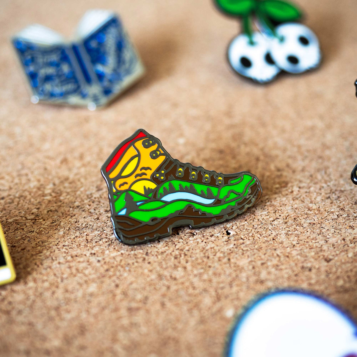Hiked It Liked It Hiking Boot hard enamel pin