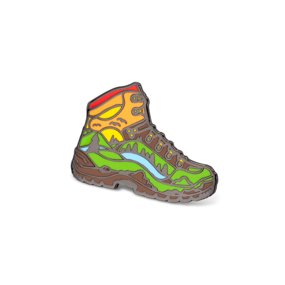 Hiked It Liked It Hiking Boot Hard Enamel Lapel Pin