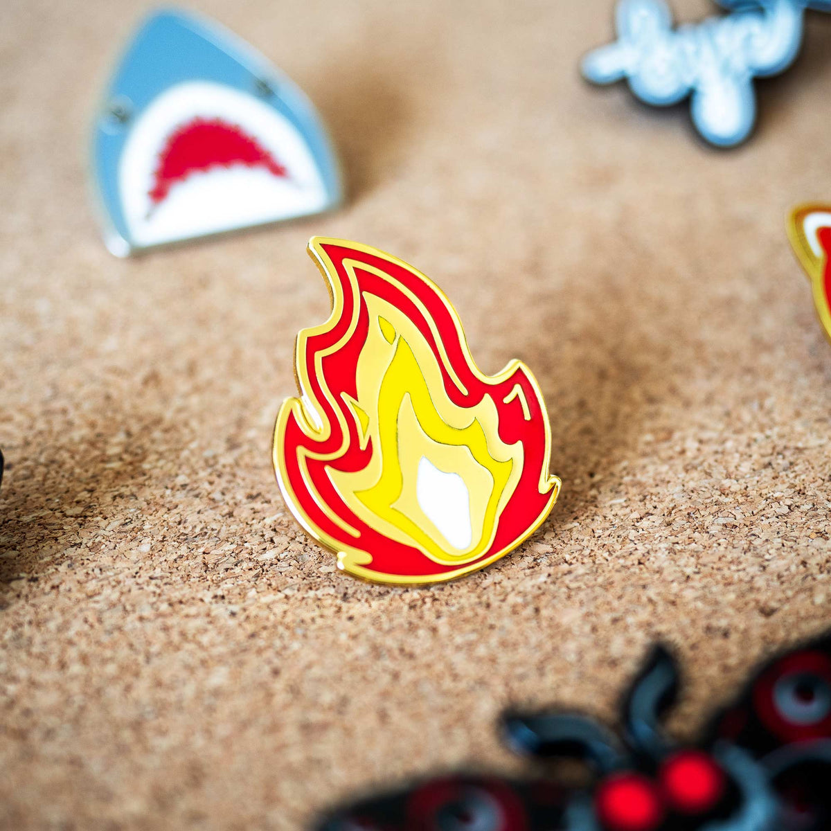 It's Fire hard enamel pin