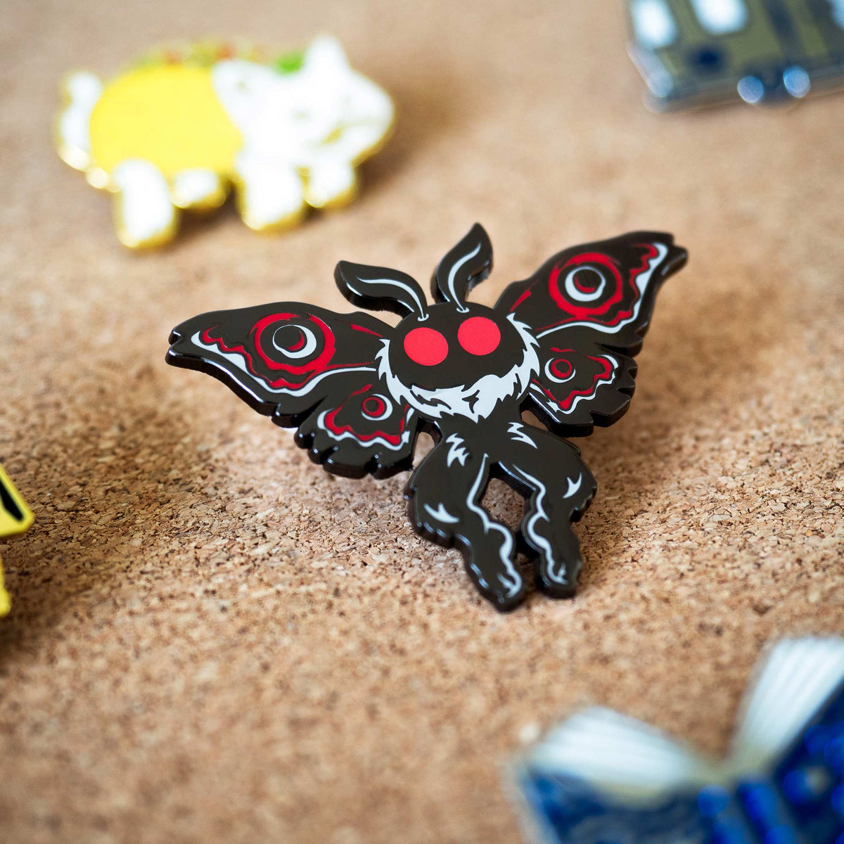 Mothman Cryptid Creature hard enamel pin