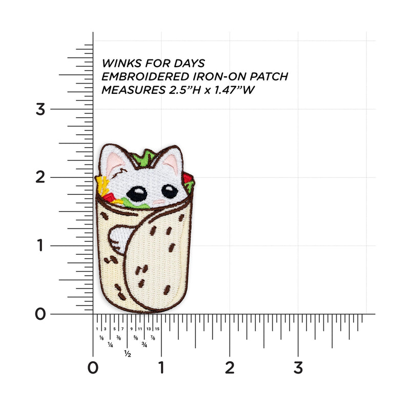 Purrito Burrito Cat measurements