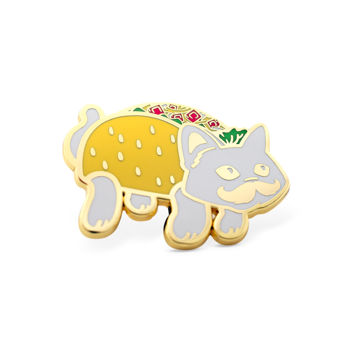 Taco Cat Spelled Backwards is Taco Cat Hard Enamel Lapel Pin