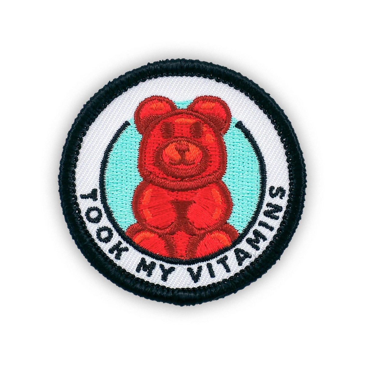 Took My Vitamins adulting merit badge patch for adults