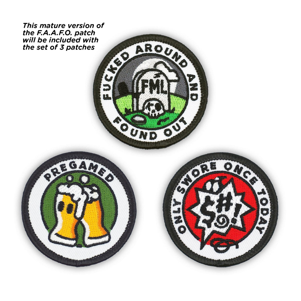  Winks For Days Adulting Merit Badge Embroidered Iron-On Patches  (Achievements - Set 2) - Includes Three (3) 2 Patches: Learned Something  New, Did It Myself, and Used a Coupon : Clothing