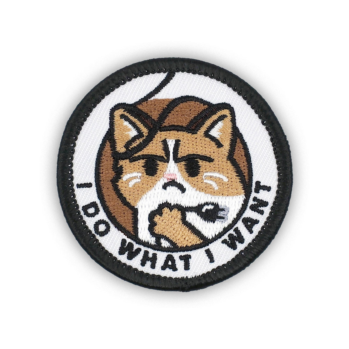 I Do What I Want Cat individual adulting merit badge patch for adults