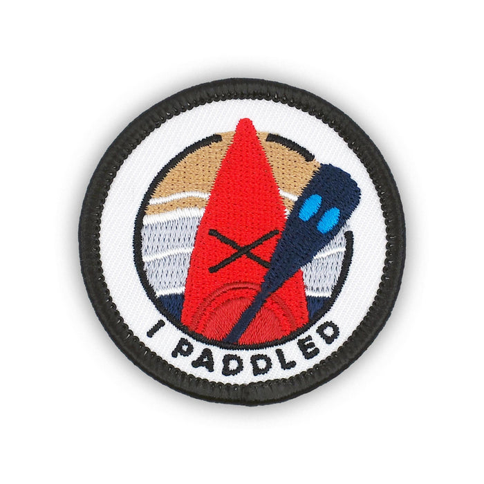 I Paddled Kayaking Canoeing Floating individual adulting merit badge patch for adults