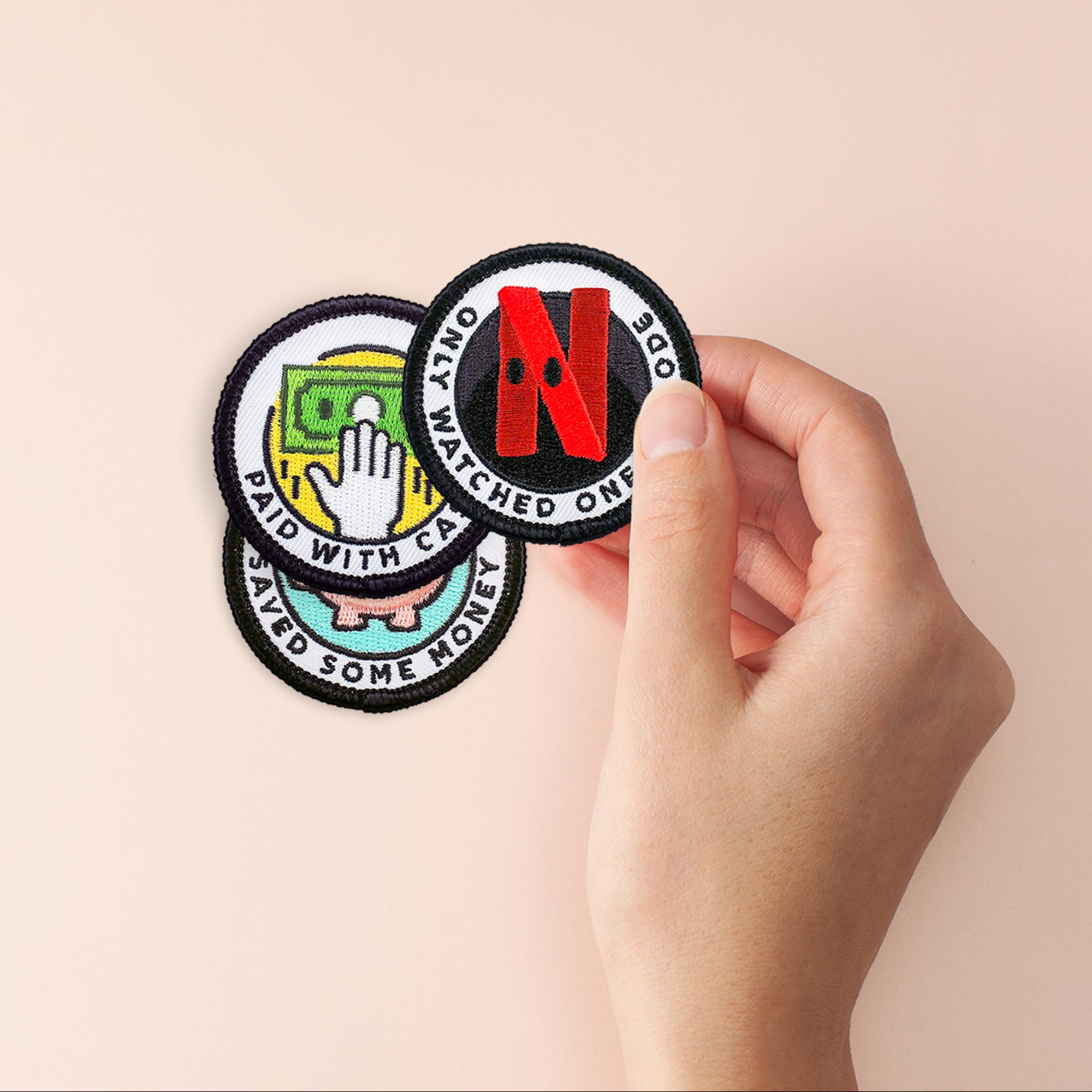 Adulting Merit Badge Embroidered Iron-On Patches (Achievements