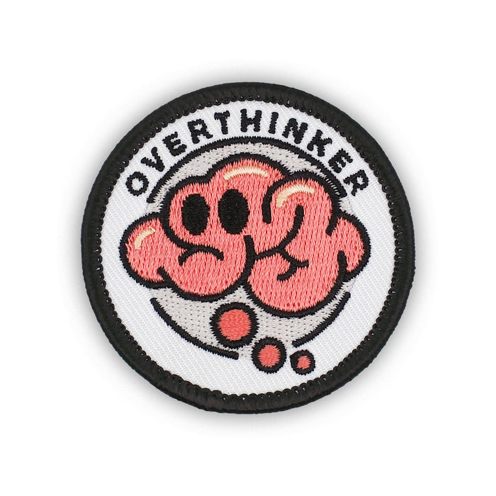 Overthinker Brain individual adulting merit badge patch for adults