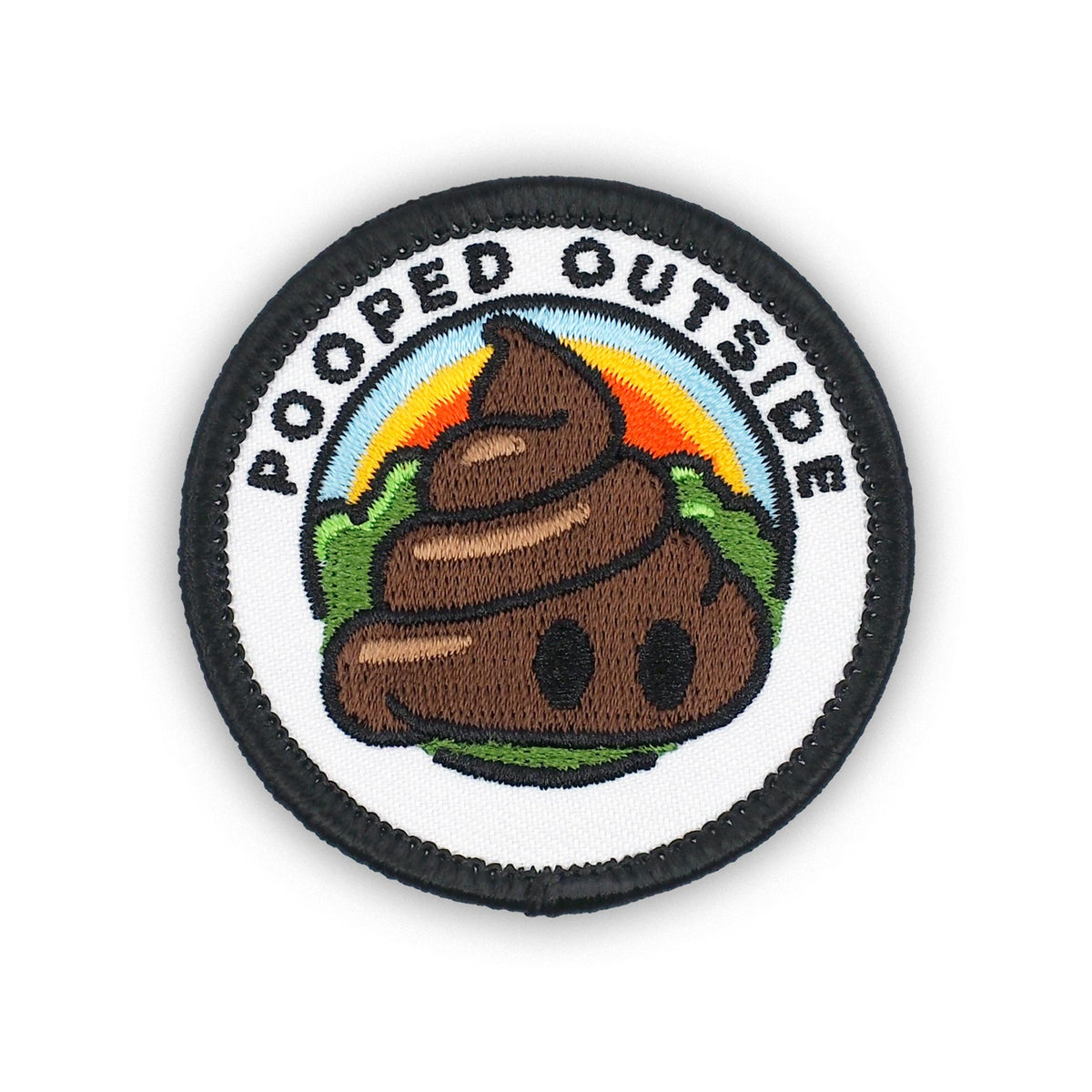 Pooped Outside individual adulting merit badge patch for adults