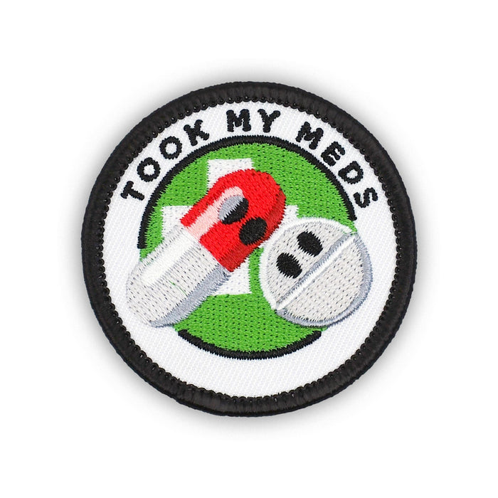 Took My Meds individual adulting merit badge patch for adults