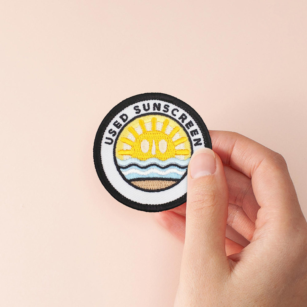 Used Sunscreen individual adulting merit badge patch for adults