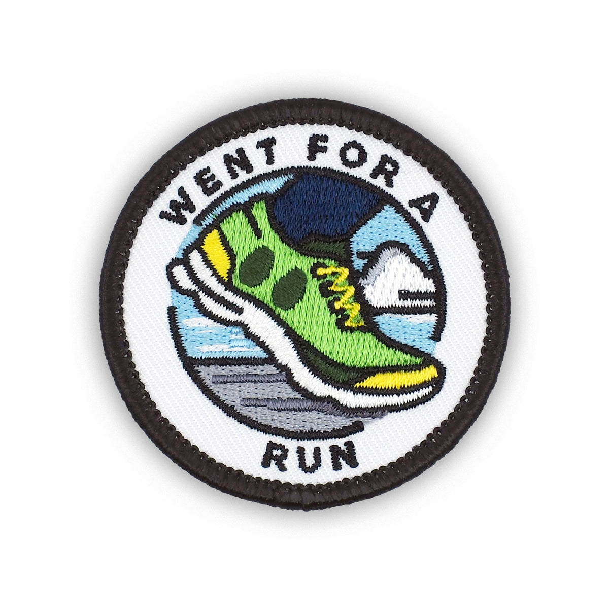 Went For A Run individual adulting merit badge patch for adults