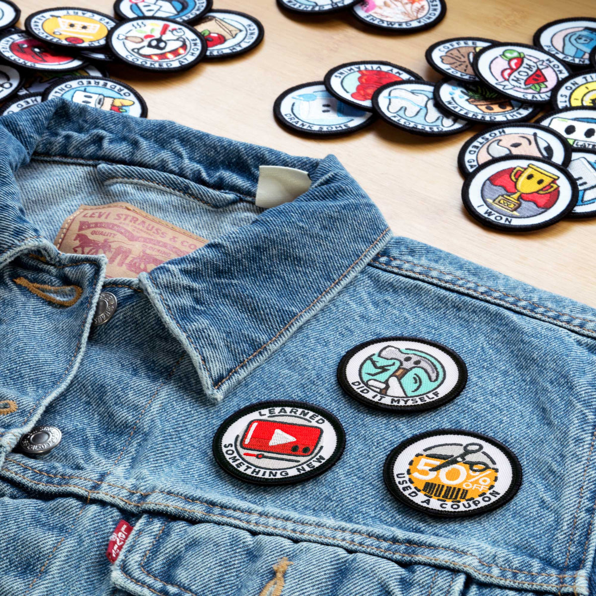 Iron On Embroidered Patches  Pins, Buttons & Patches 