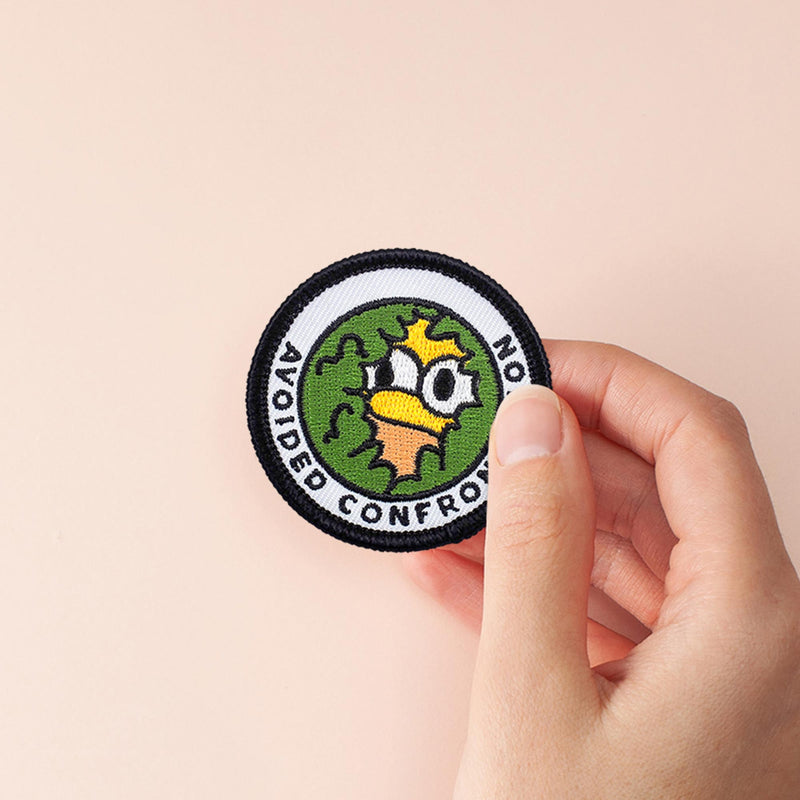 Avoided Confrontation adulting merit badge patch for adults
