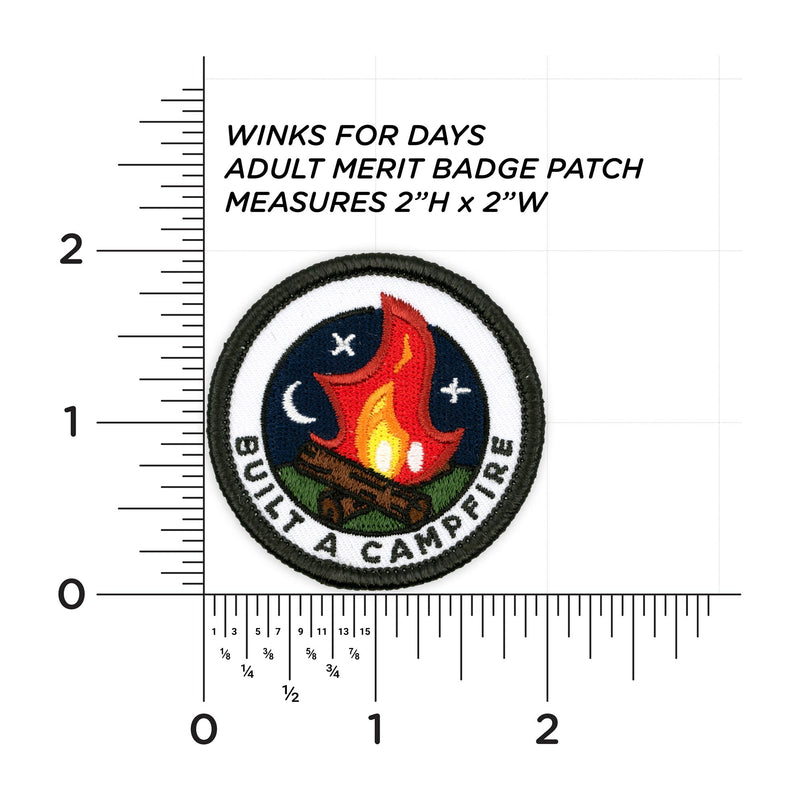 Built A Campfire patch measurements