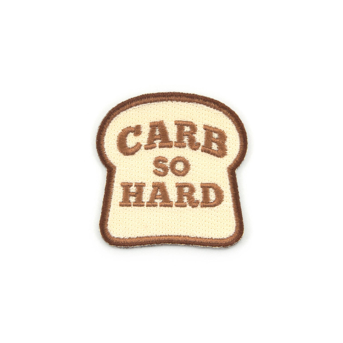 Carb So Hard embroidered iron-on patch