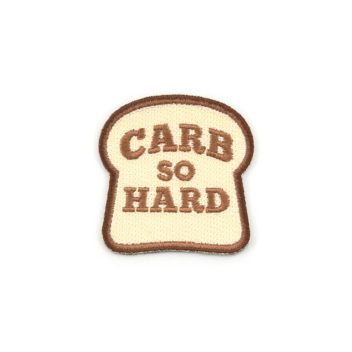 Carb So Hard embroidered iron-on patch