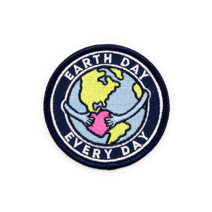 Earth Day Every Day embroidered iron-on patch