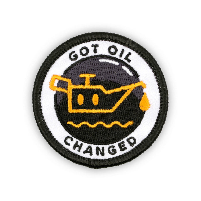 Got Oil Changed adulting merit badge patch for adults
