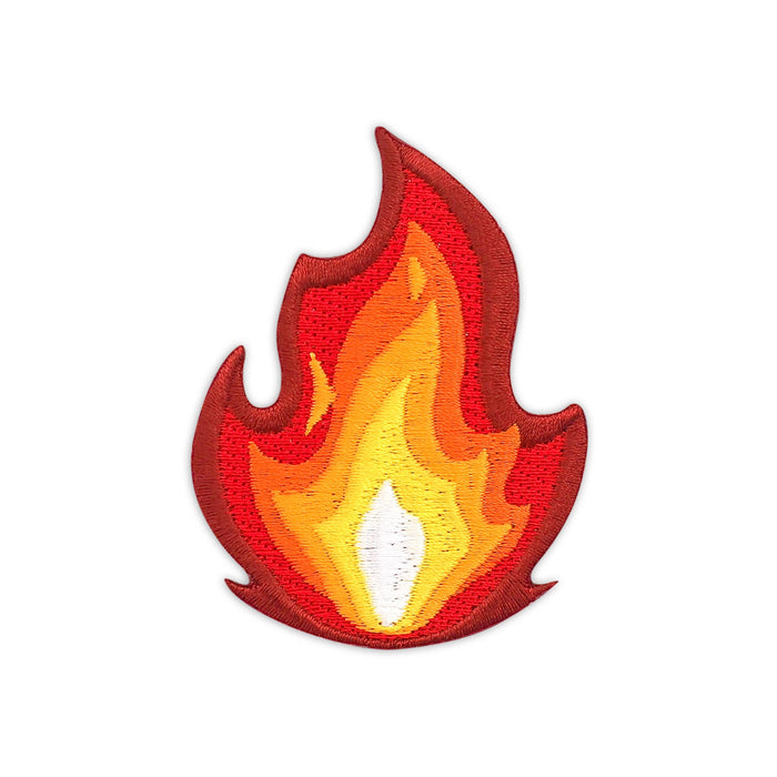 It's Fire embroidered iron-on patch