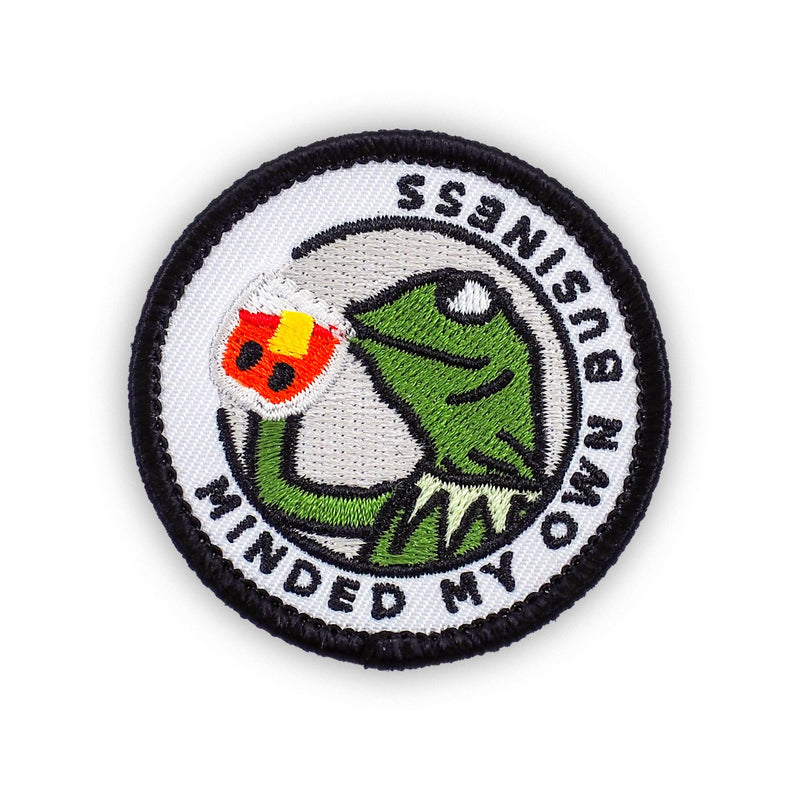 Minded My Own Business adulting merit badge patch for adults