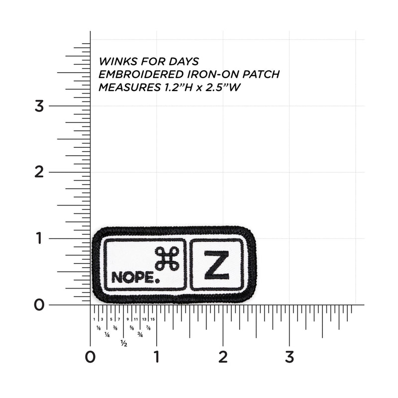 Nope Keyboard Command-Z measurements