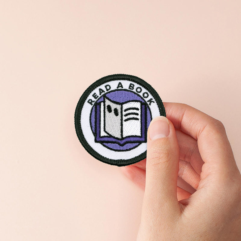 Read A Book adulting merit badge patch for adults