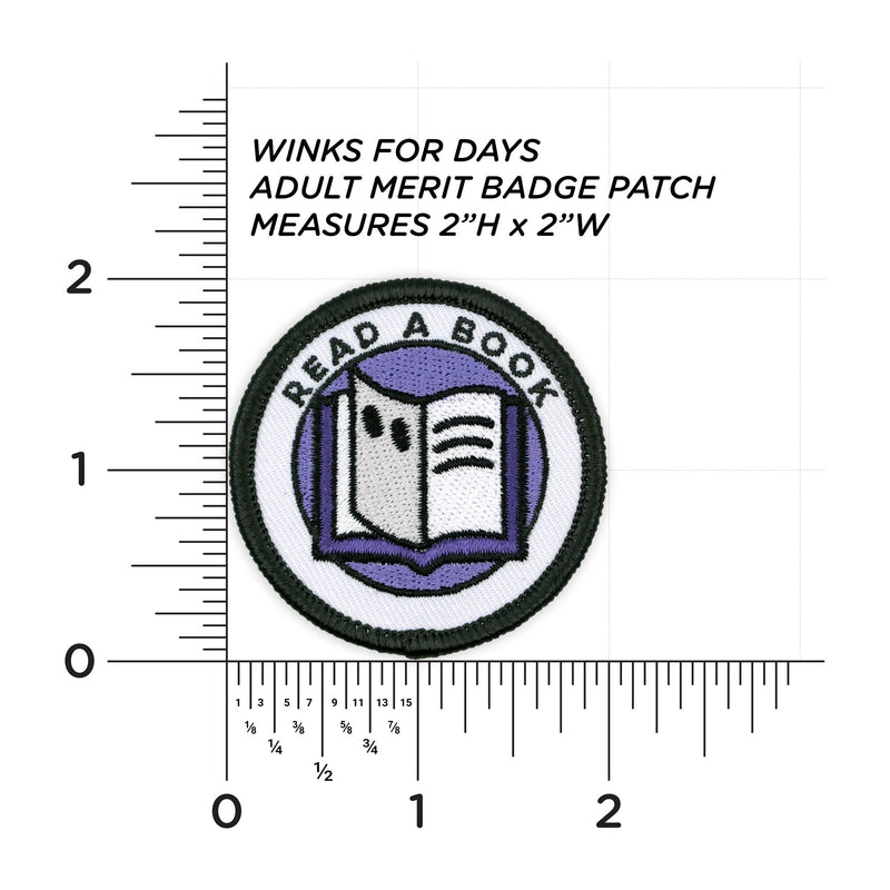Read A Book patch measurements
