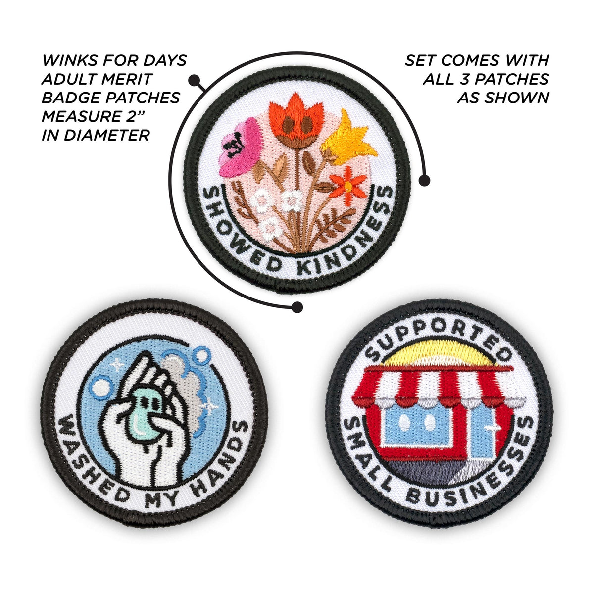 Adulting Merit Badge Embroidered Iron-On Patches (Responsibilities - S –  Winks For Days