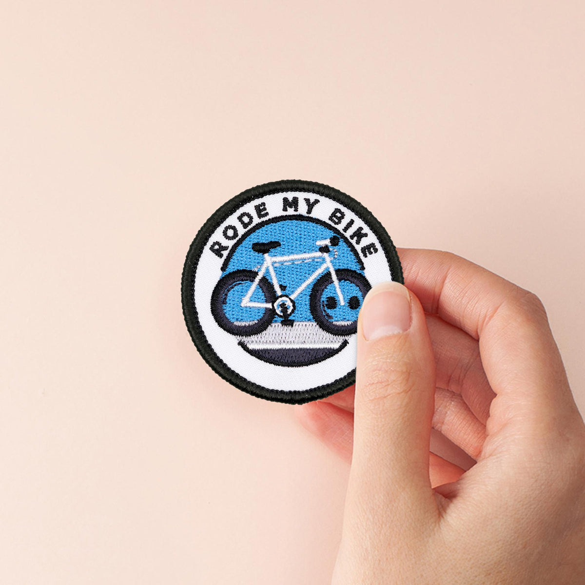 Rode My Bike individual adulting merit badge patch for adults