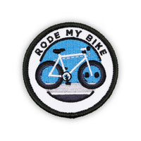 Rode My Bike adulting merit badge patch for adults