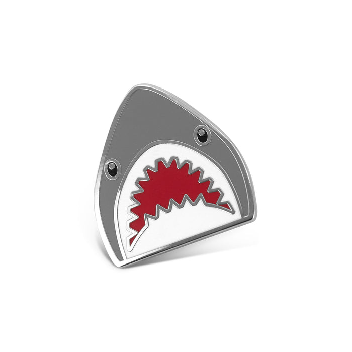 Shark Emoji Hard Enamel Lapel Pin