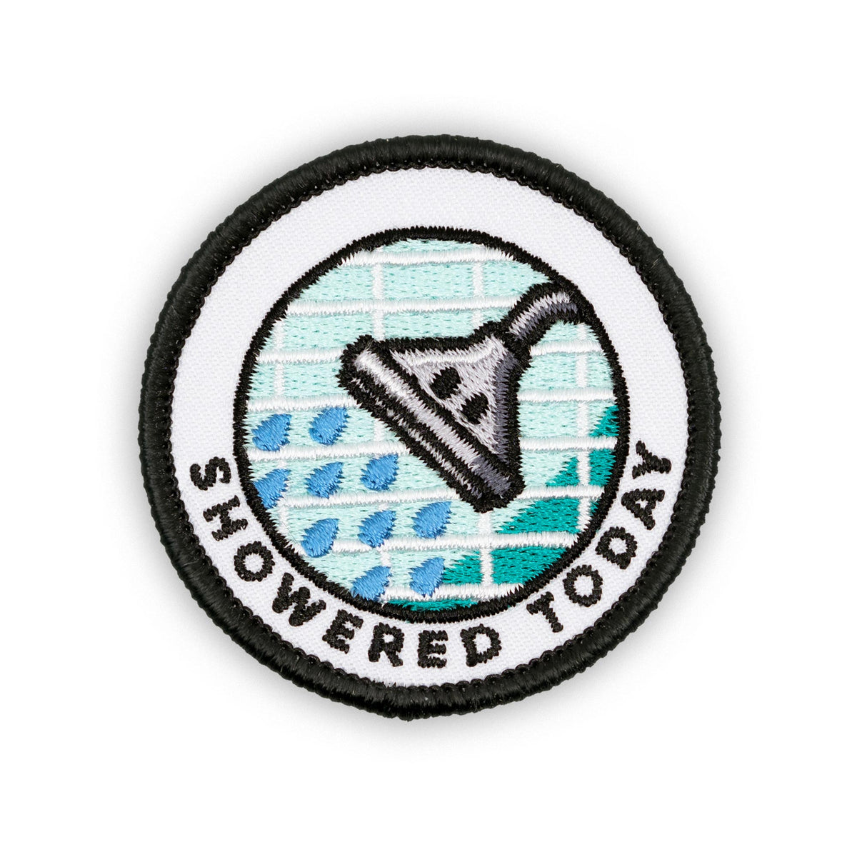 Showered Today adulting merit badge patch for adults