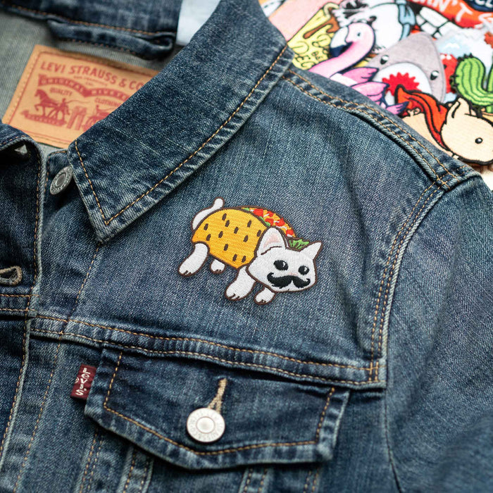 Taco Cat Spelled Backwards is Taco Cat Embroidered Iron-On Patch