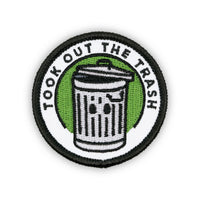 Took Out The Trash adulting merit badge patch for adults