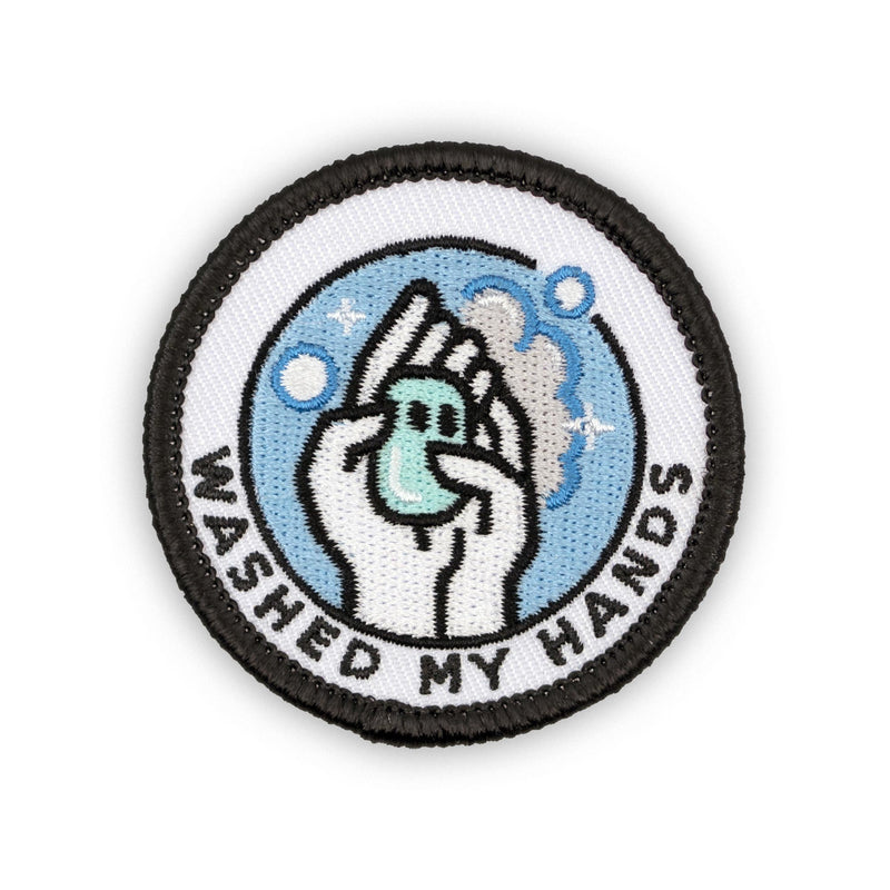 Washed My Hands individual adulting merit badge patch for adults