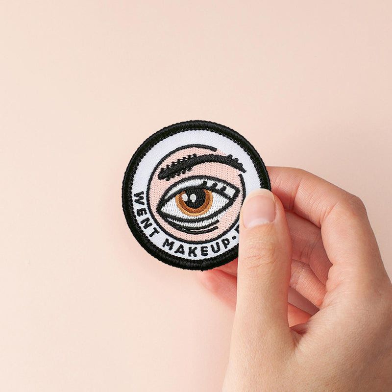 Went Makeup Free individual adulting merit badge patch for adults