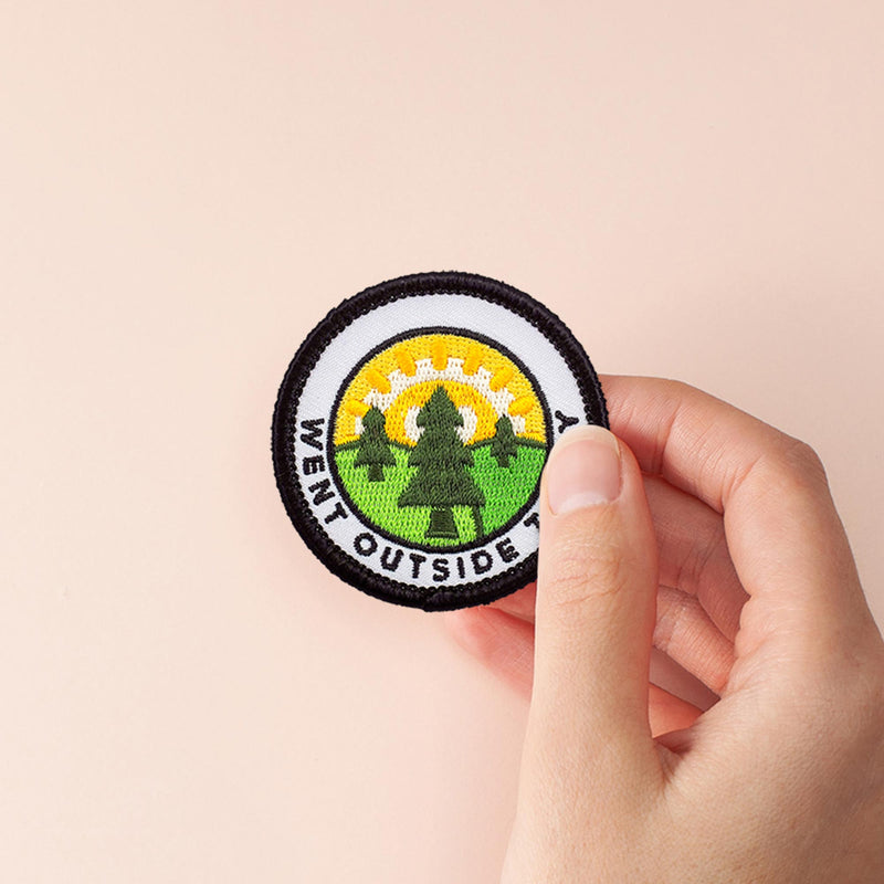 Went Outside Today individual adulting merit badge patch for adults