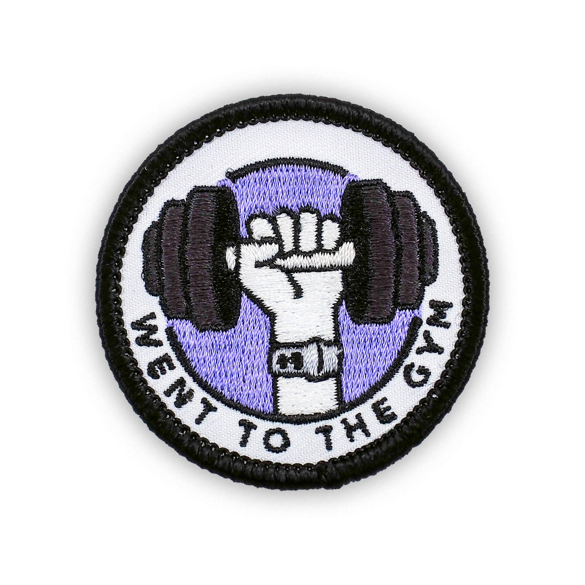Went To The Gym individual adulting merit badge patch for adults